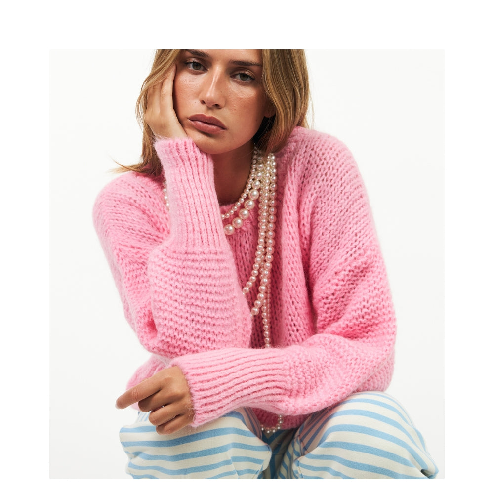 Lollys Laundry strik - IsoldeLL Striktrøje – 25503-5003 – Light Pink