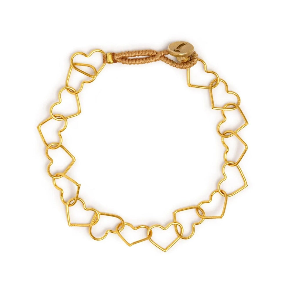 Ibu Jewels Armbånd IBU04 Heart (Guld)