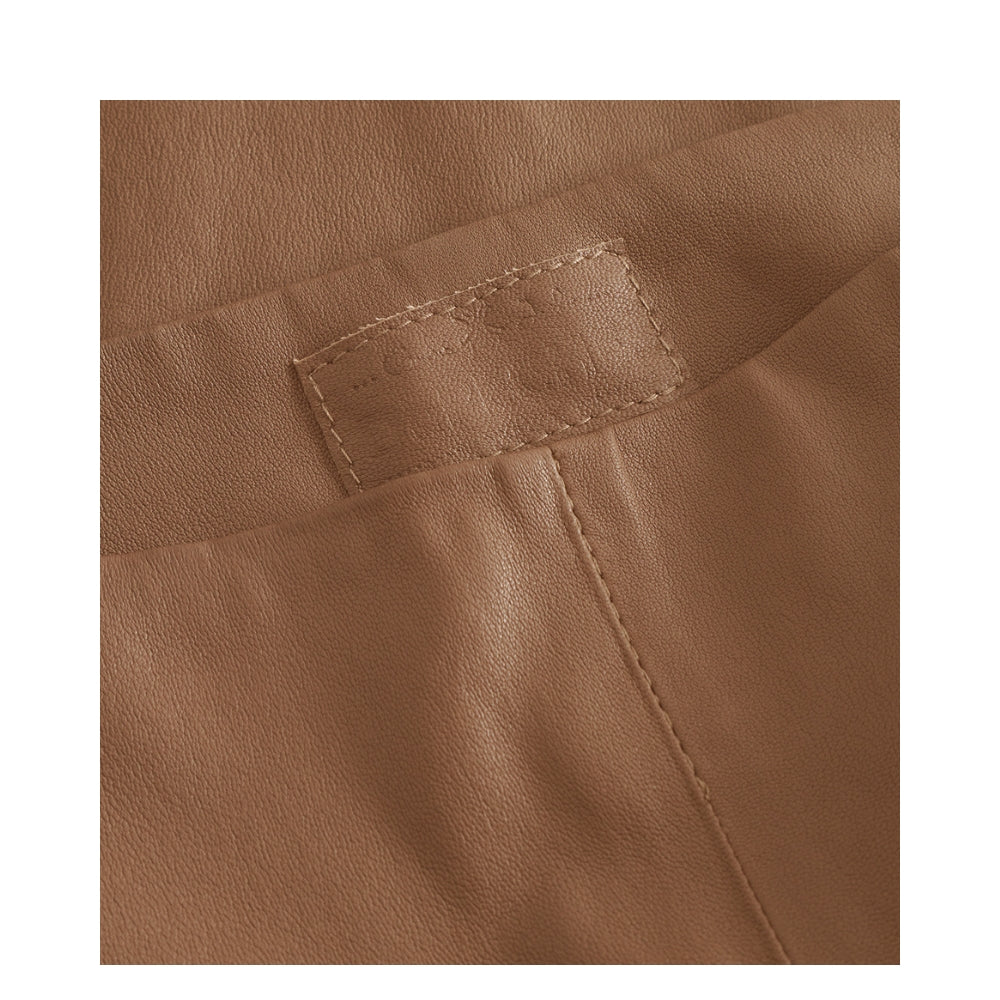 Depeche skindbukser - AvaDEP RW Flare 7/8 pants – 50896 – Nougat (199)