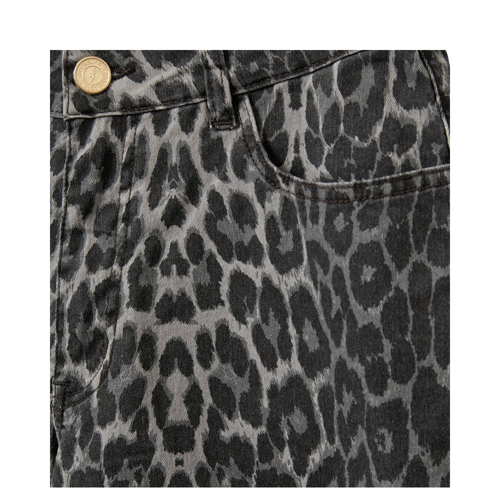 Sofie Schnoor leopard bukser - SiennaSW Leopard Buks – SNOS606 – Grey leopard