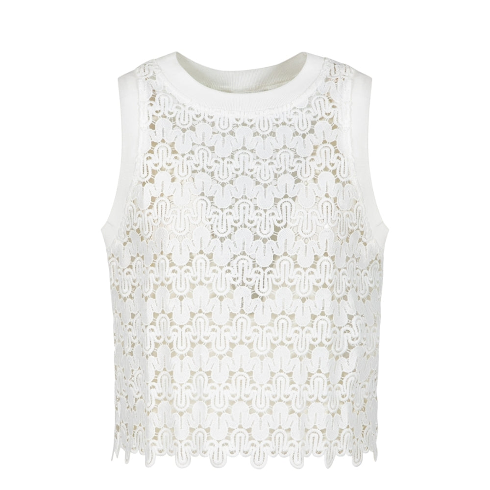 Coster Copenhagen blonde top - Lace top – 262-1247 – White 200