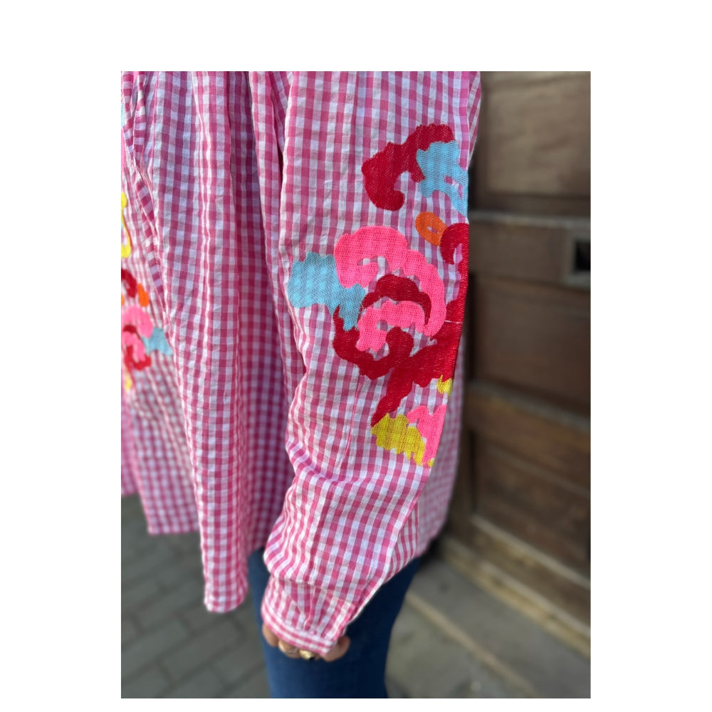 Boho Love ternet skjorte – B1355 (Pink)