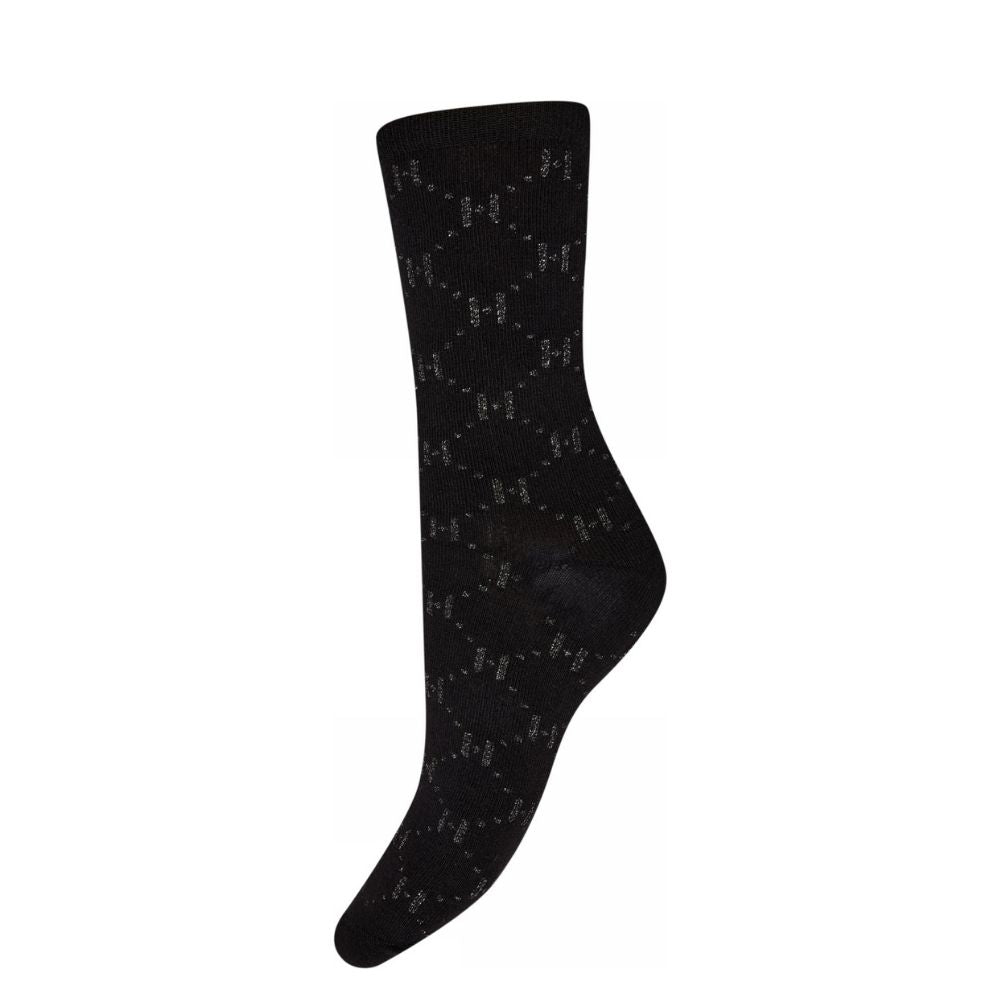 Hype the Detail strømper - Logo rib sock - 3-21470-7500 - 9 Black