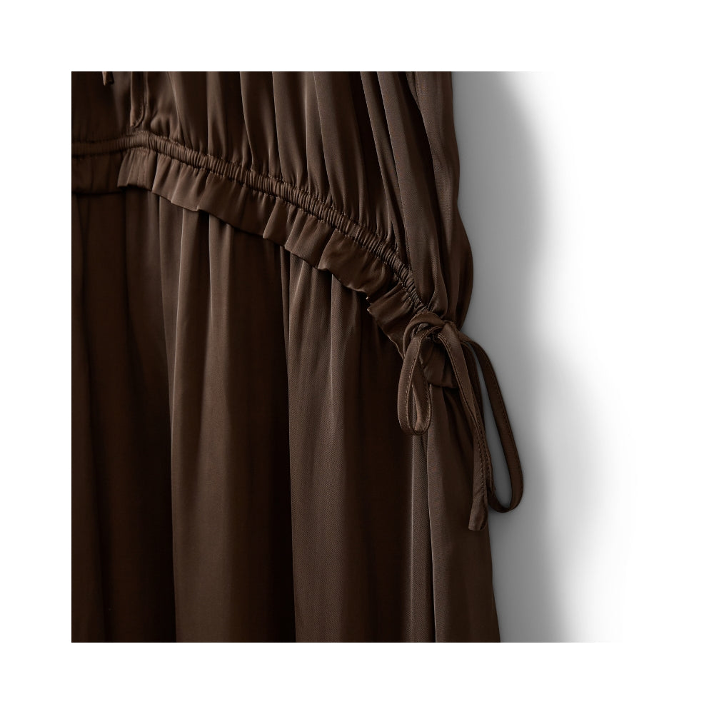 Sofie Schnoor kjole - MelSW Halter Neck Maxi Dres – S262192 – Intense Brown