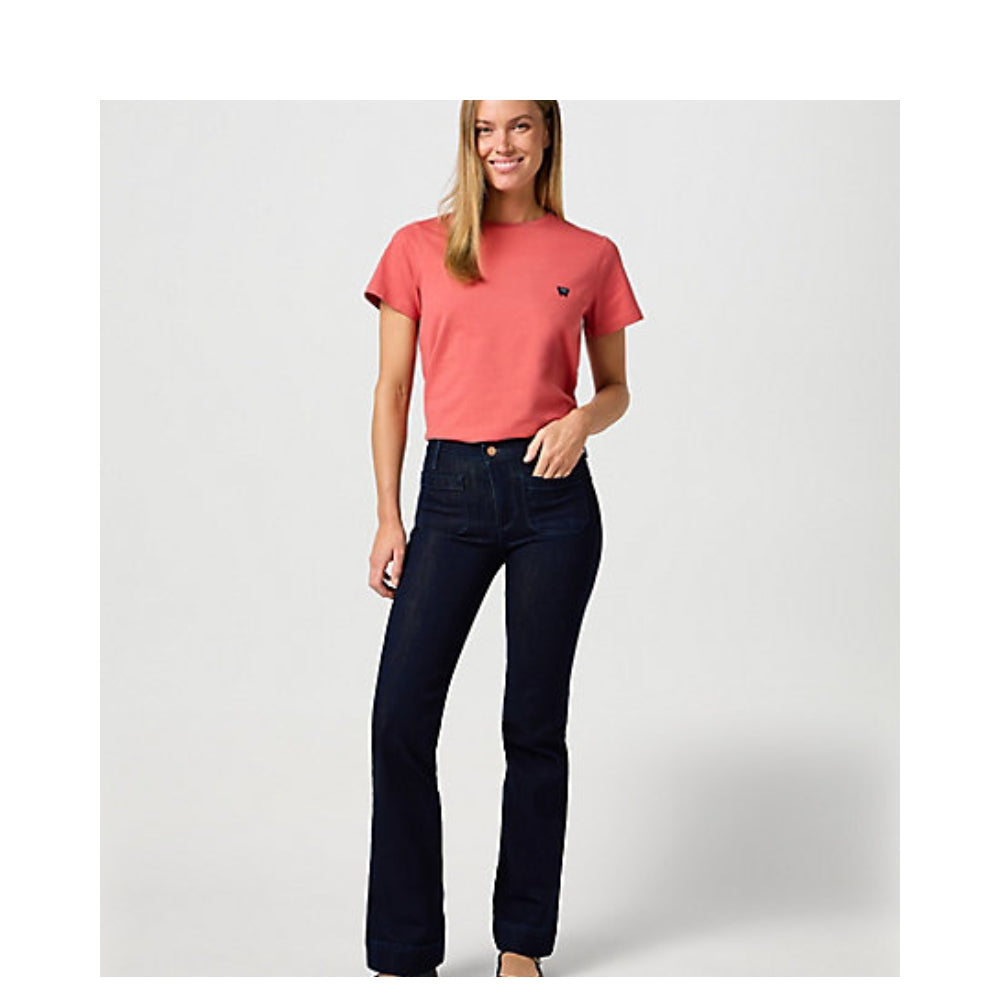 Wrangler jeans - Flare Soft Moonlight - 112362668 - Black
