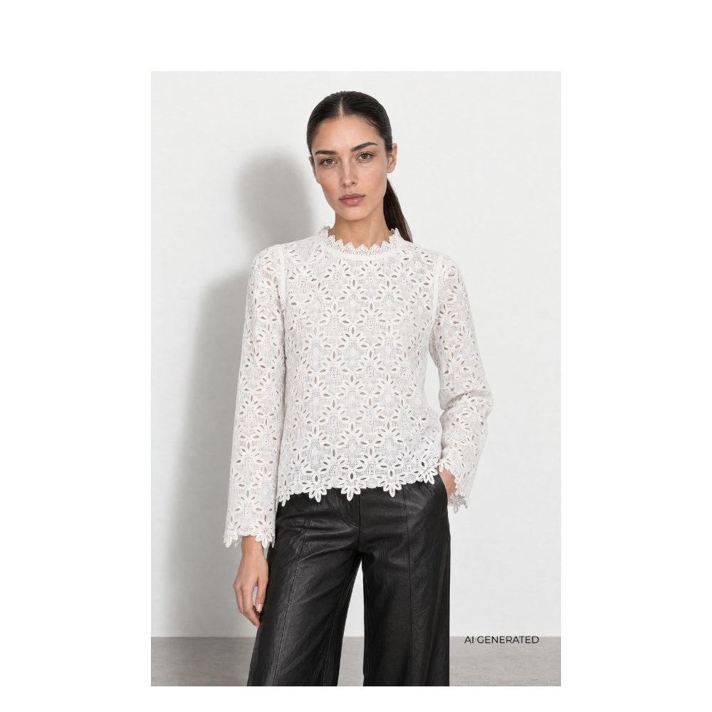 Leveté Room bluse – LR-Ulla 1 (Hvid)