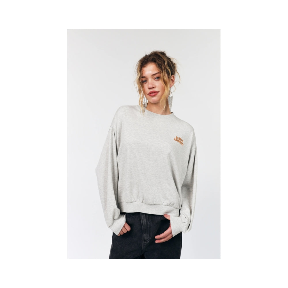 Lollys Laundry sweatshirt - SydneyLL Butterfly (Grå)