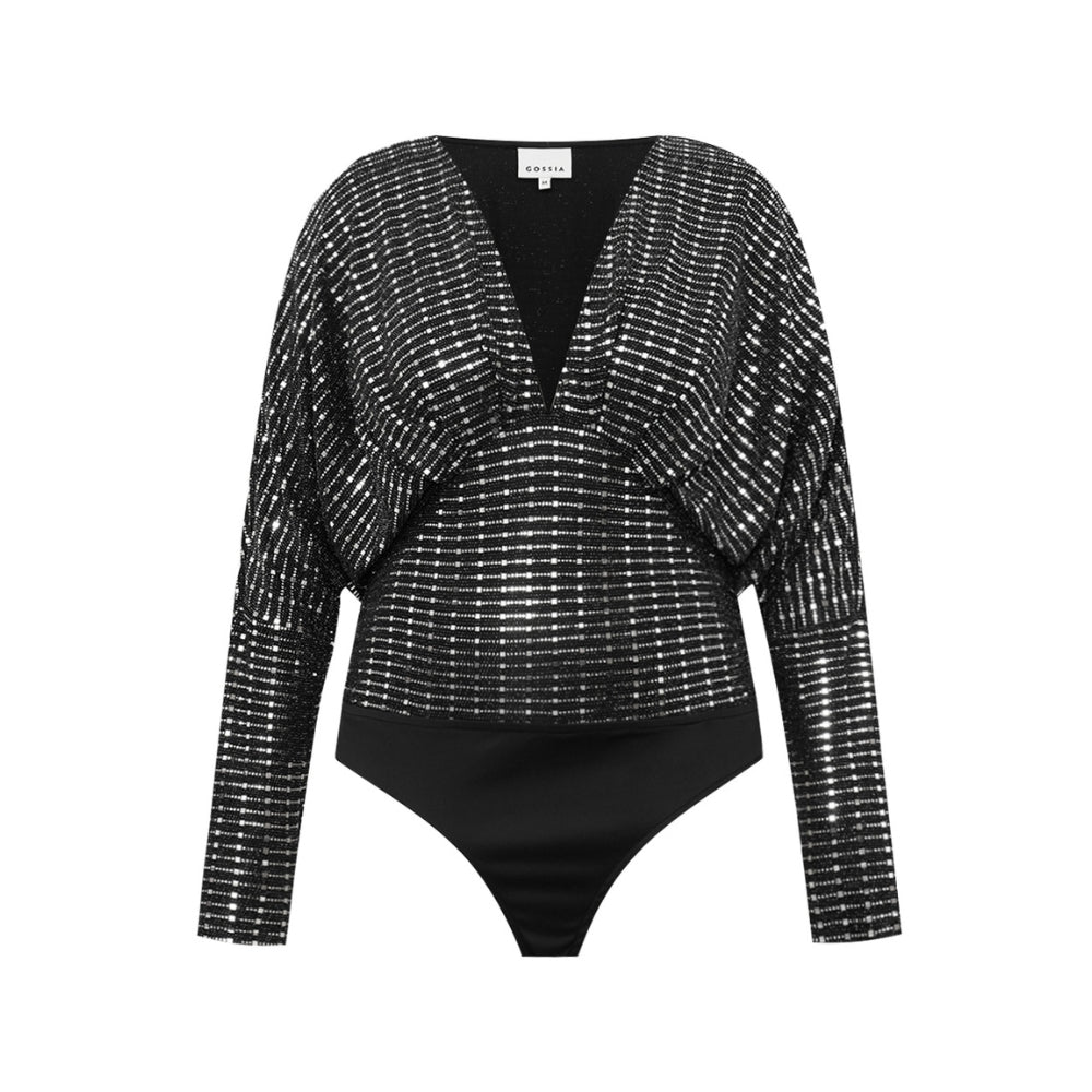 Gossia bodystocking - FrankaGO (Sort/Sølv)