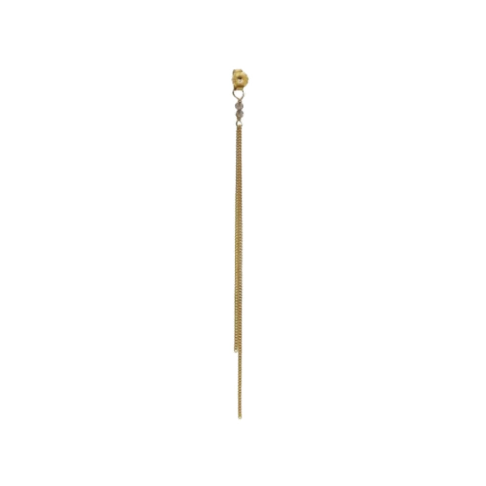 Stine A ørering - Bounce Earring with Chains and Behind Ear Pendant – Single  – 1420-02-S