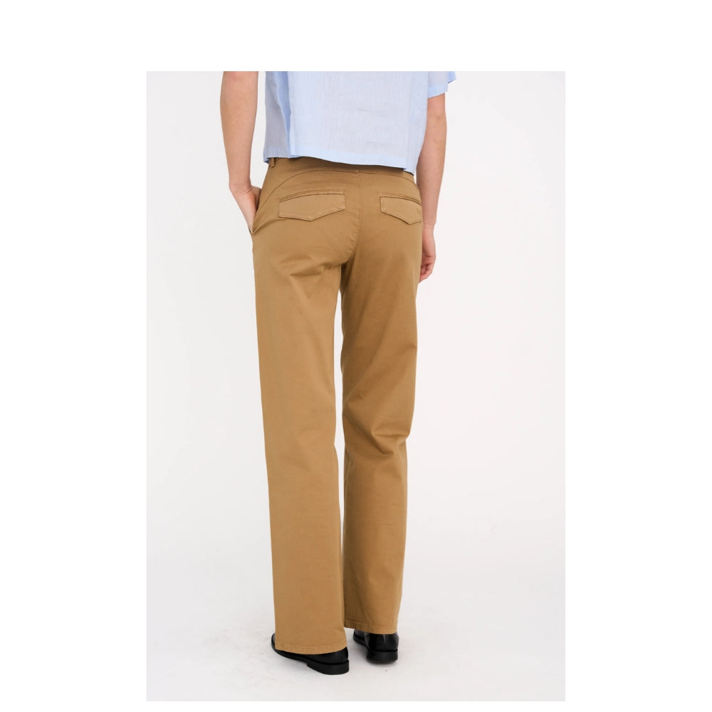 Ivy Copenhagen chinos - IVY-Karmey Chino Wide Pant - I235434 - Dark Desert