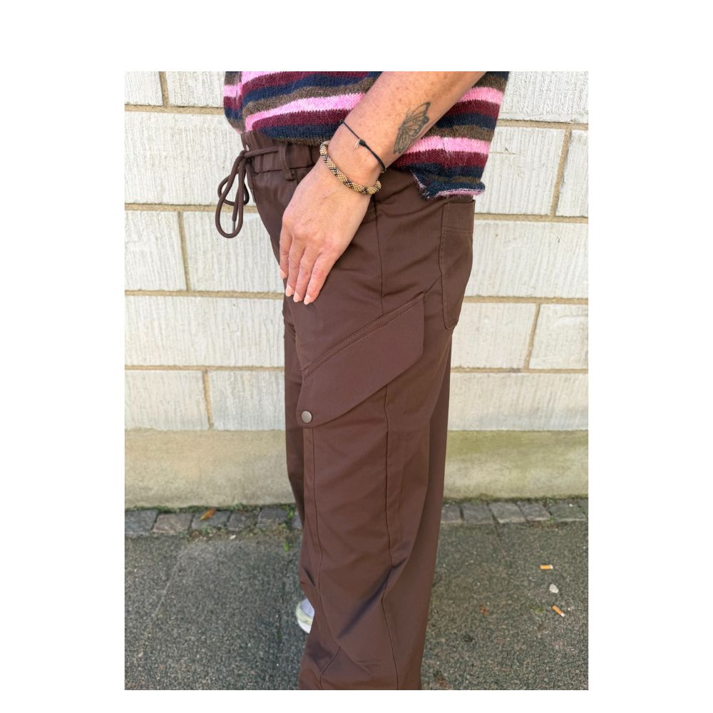 Qnuz bukser - Cargo pants – 9453 – Marron (60)