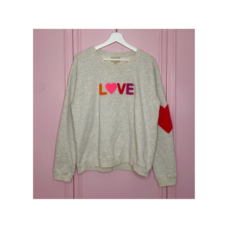 Lulu’s Love sweatshirt – Is-Love (Grå/Rød)