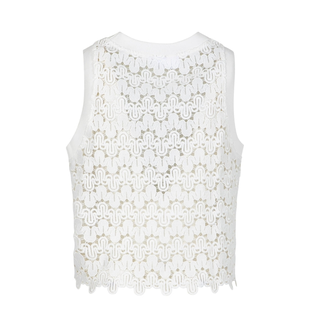 Coster Copenhagen blonde top - Lace top – 262-1247 – White 200