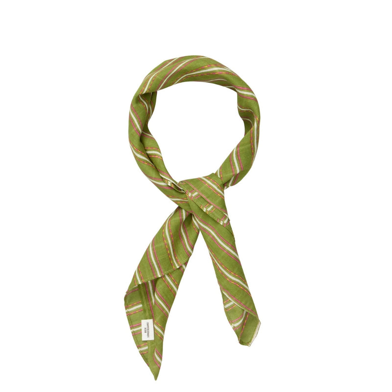 Beck Sondergaard tørklæde - Linoa Cotta Scarf – 2604300004 – 1343 Grasshopper Green