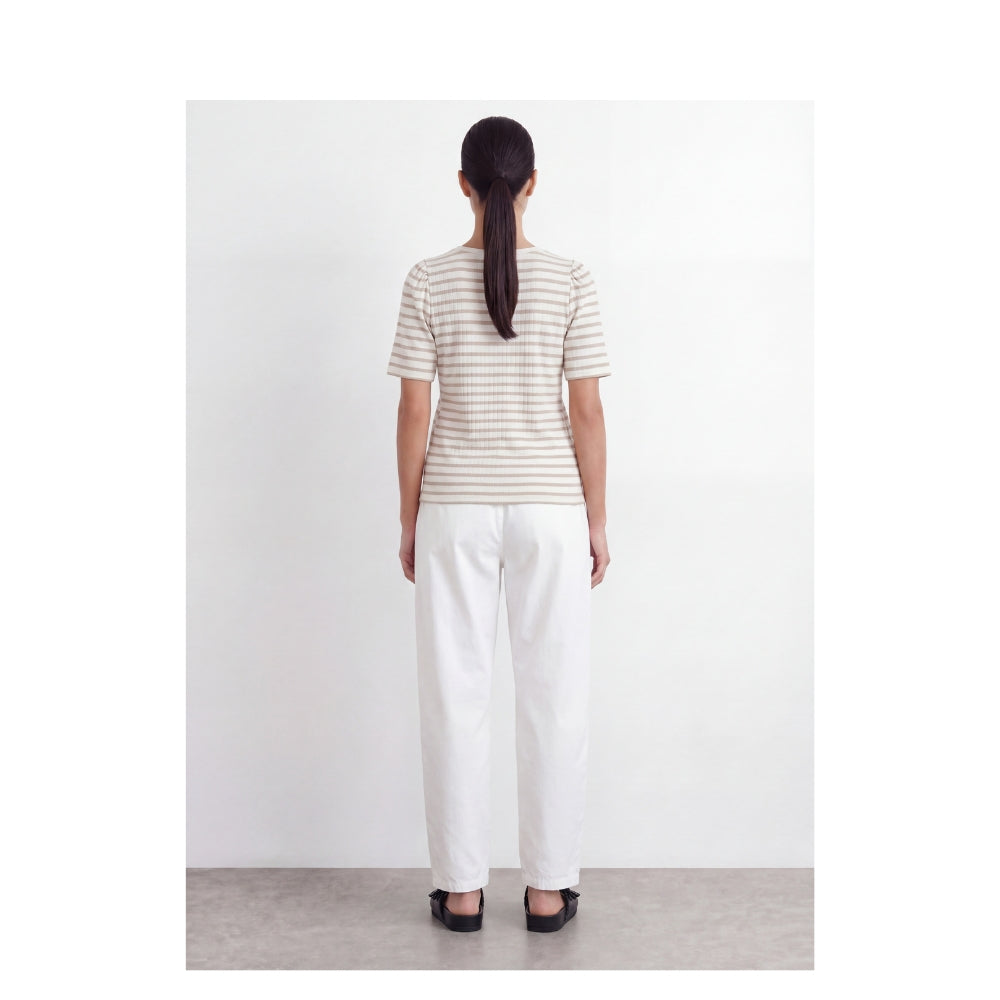 Levete Room t-shirt - LR-Neddie 1 – 201244 - 1020C Plaza Taupe