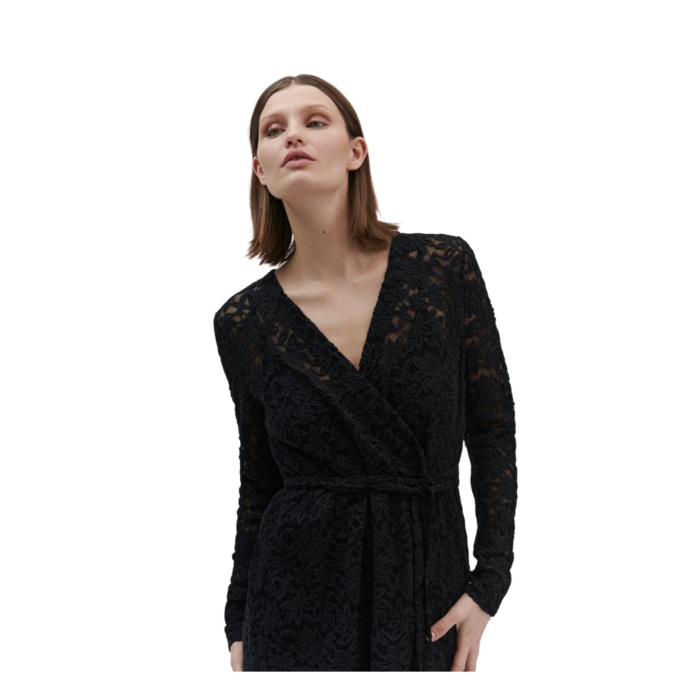 Rosemunde blonde kjole Delicia wrap dress – W0968-010 – Black Sort