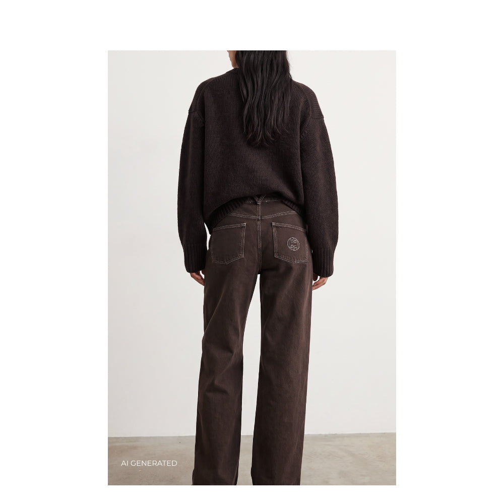 Levete Room jeans - LR-Kosa 23 - 301748 - 8125 Fondue Fudge