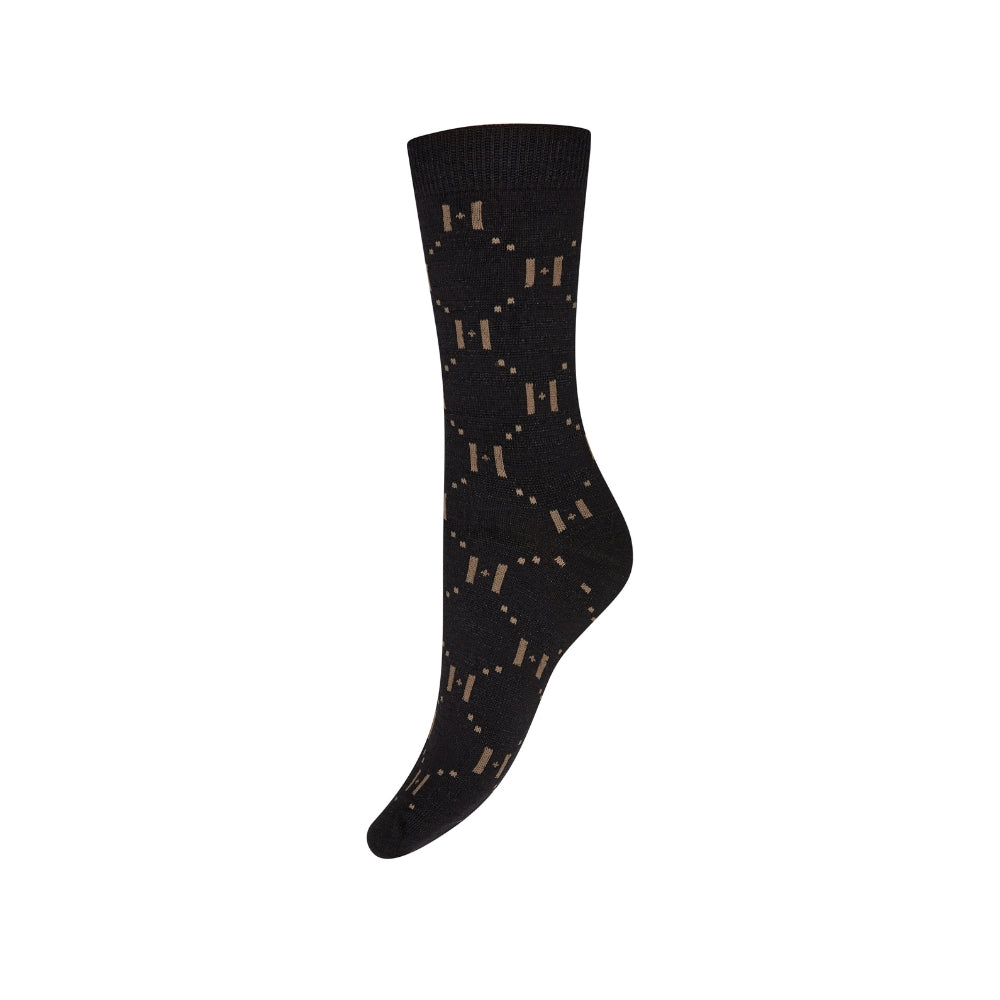 Hype the Detail strømper – 2pk 3-21554-75 (Sand/ Sort)