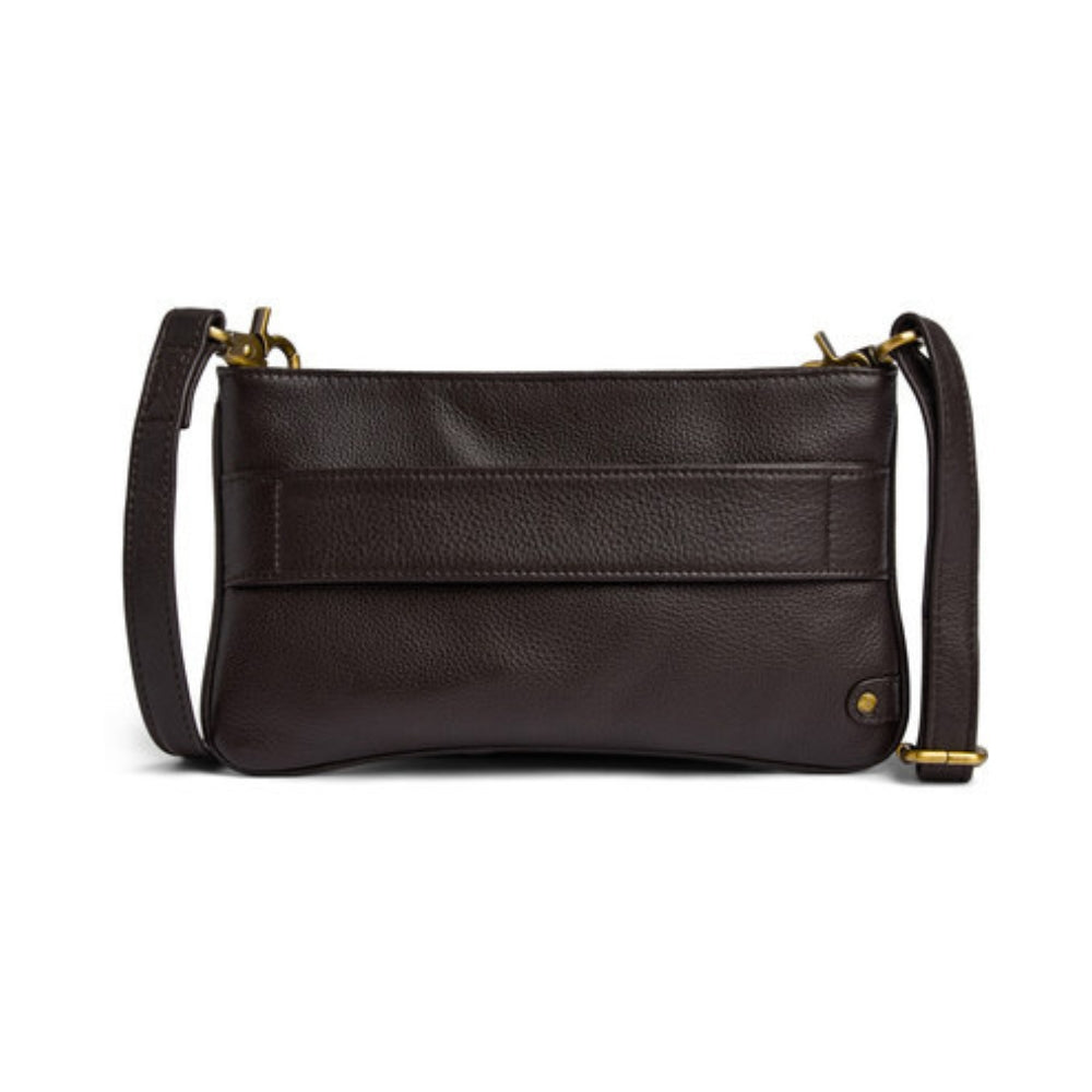 Depeche clutch i skind 16378 (Sort)