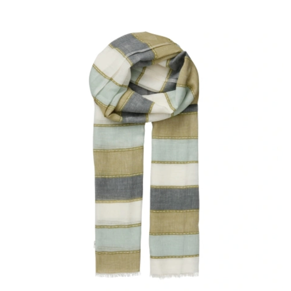 Beck Sondergaard tørklæde - Stribella Cowea Scarf – 2604300013 – 1348 Boa Green
