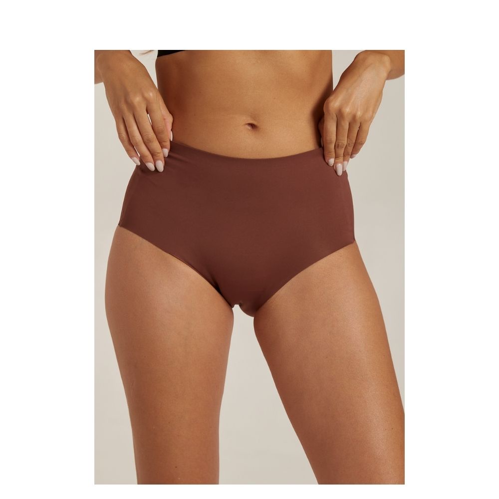 Femifemme trusser - Invisible Highwaist Maxi Trusser – FF1001 – Velvet Choco