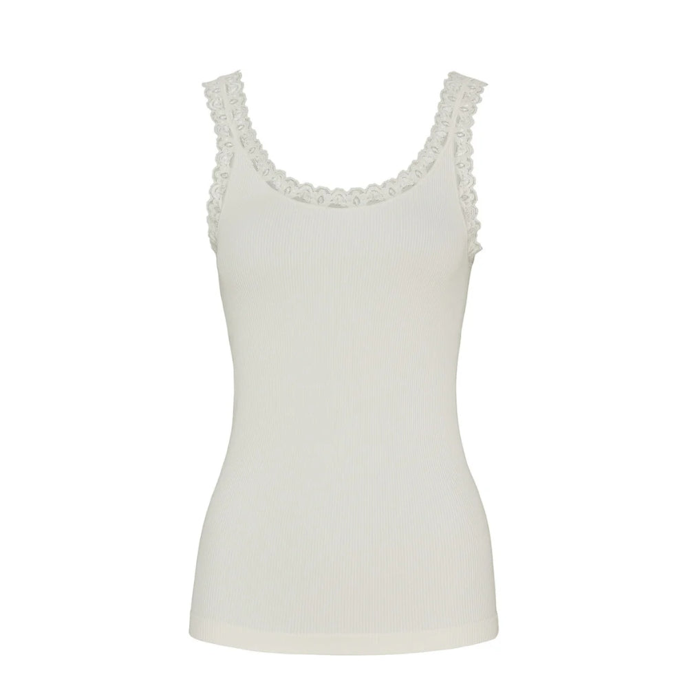 Tim & Simonsen top - Frida Rib Top – 217 – Ivory
