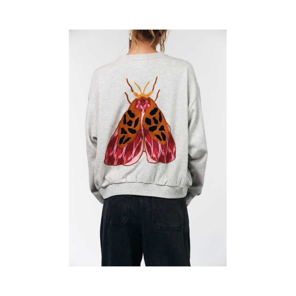 Lollys Laundry sweatshirt - SydneyLL Butterfly (Grå)