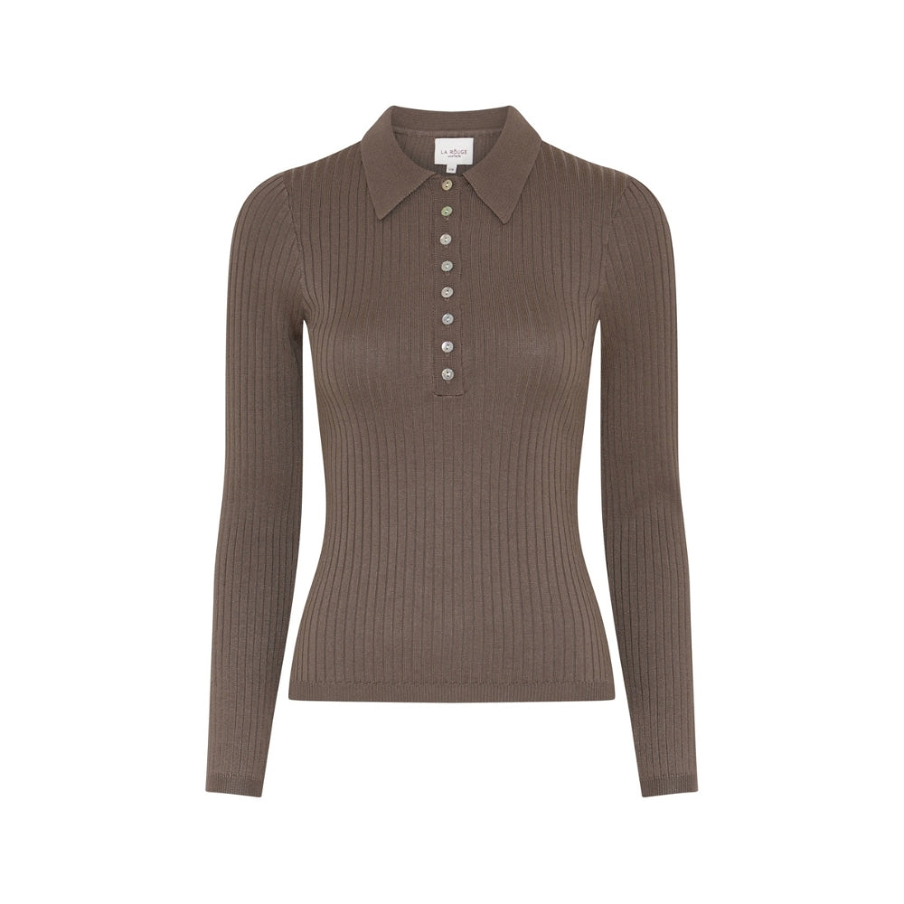 La Rouge polo sweat - Sailor (Lysebrun)