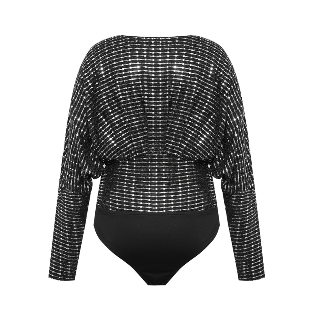 Gossia bodystocking - FrankaGO (Sort/Sølv)