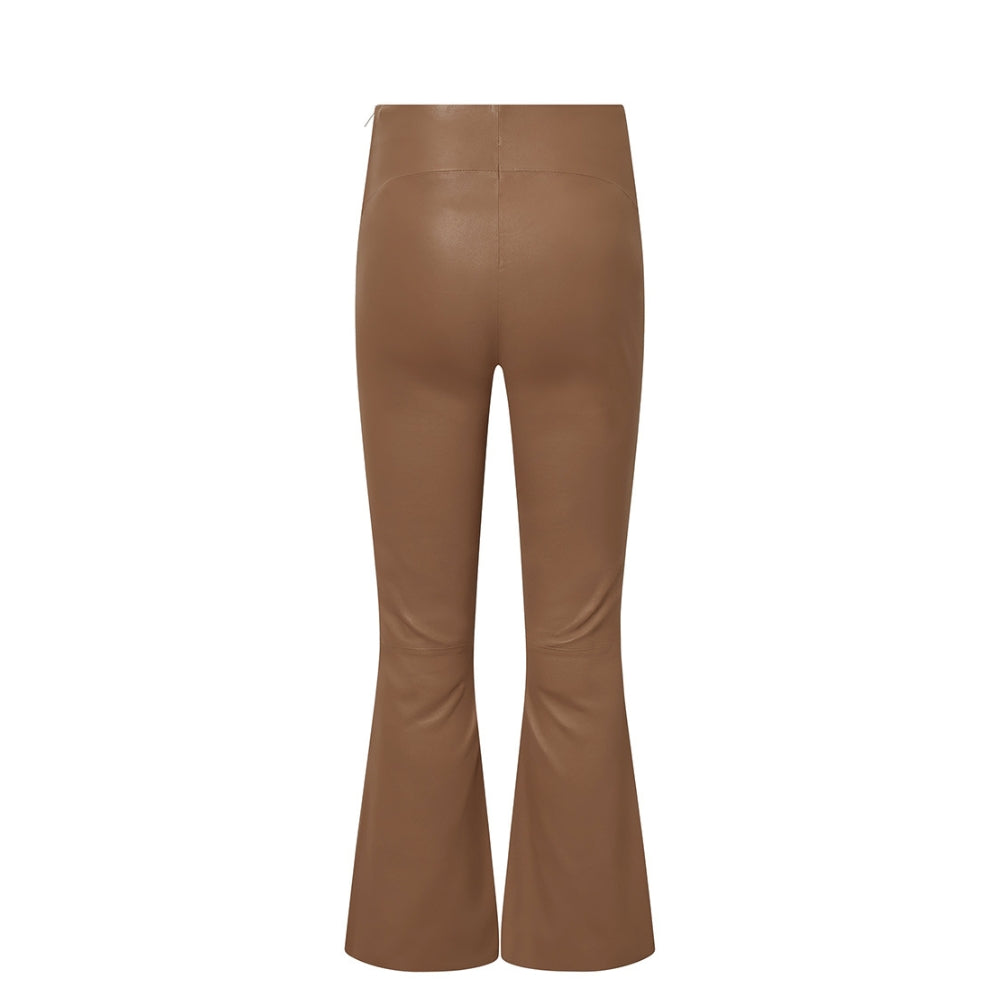 Depeche skindbukser - AvaDEP RW Flare 7/8 pants – 50896 – Nougat (199)