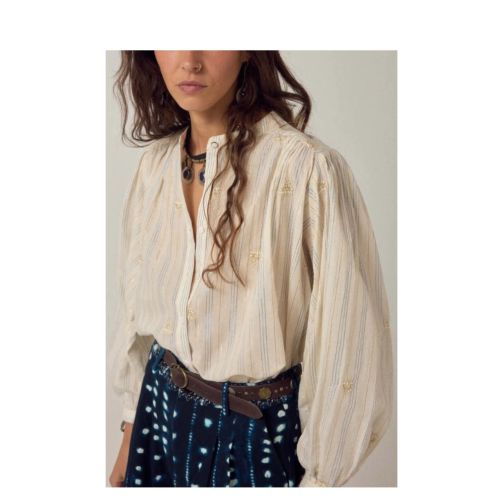 Maison Hotel skjorte - Caroline Blouse – Starry White – Off White