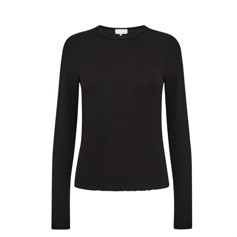 Levete Room bluse basic LR-Ika 4 - 900071 - L999 Black