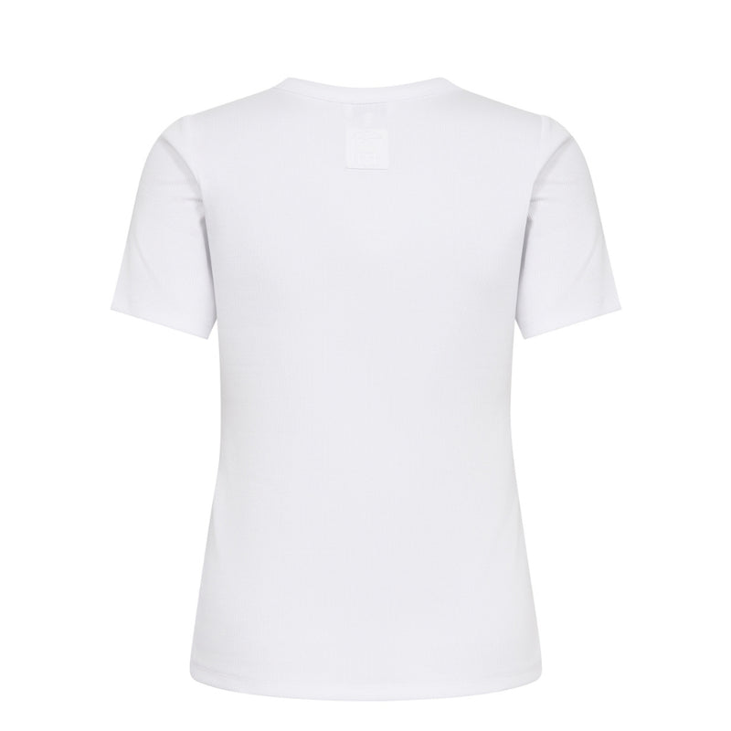 Levete Room t-shirt - LR-Numbia 5 – 201285 – 1000 White