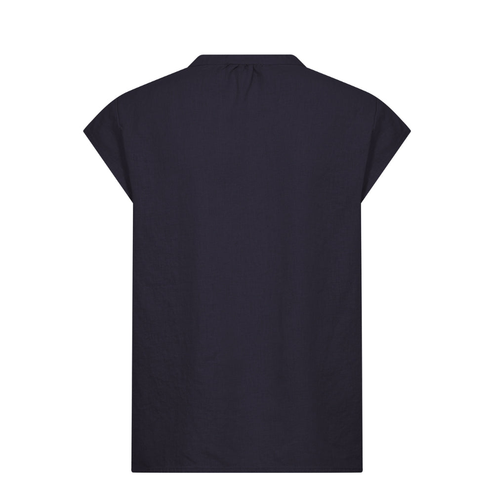 Levete Room hør bluse - LR-Naja 19 – 101304 – 6995 Dark Navy