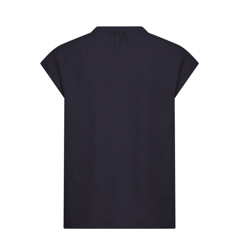 Levete Room hør bluse - LR-Naja 19 – 101304 – 6995 Dark Navy