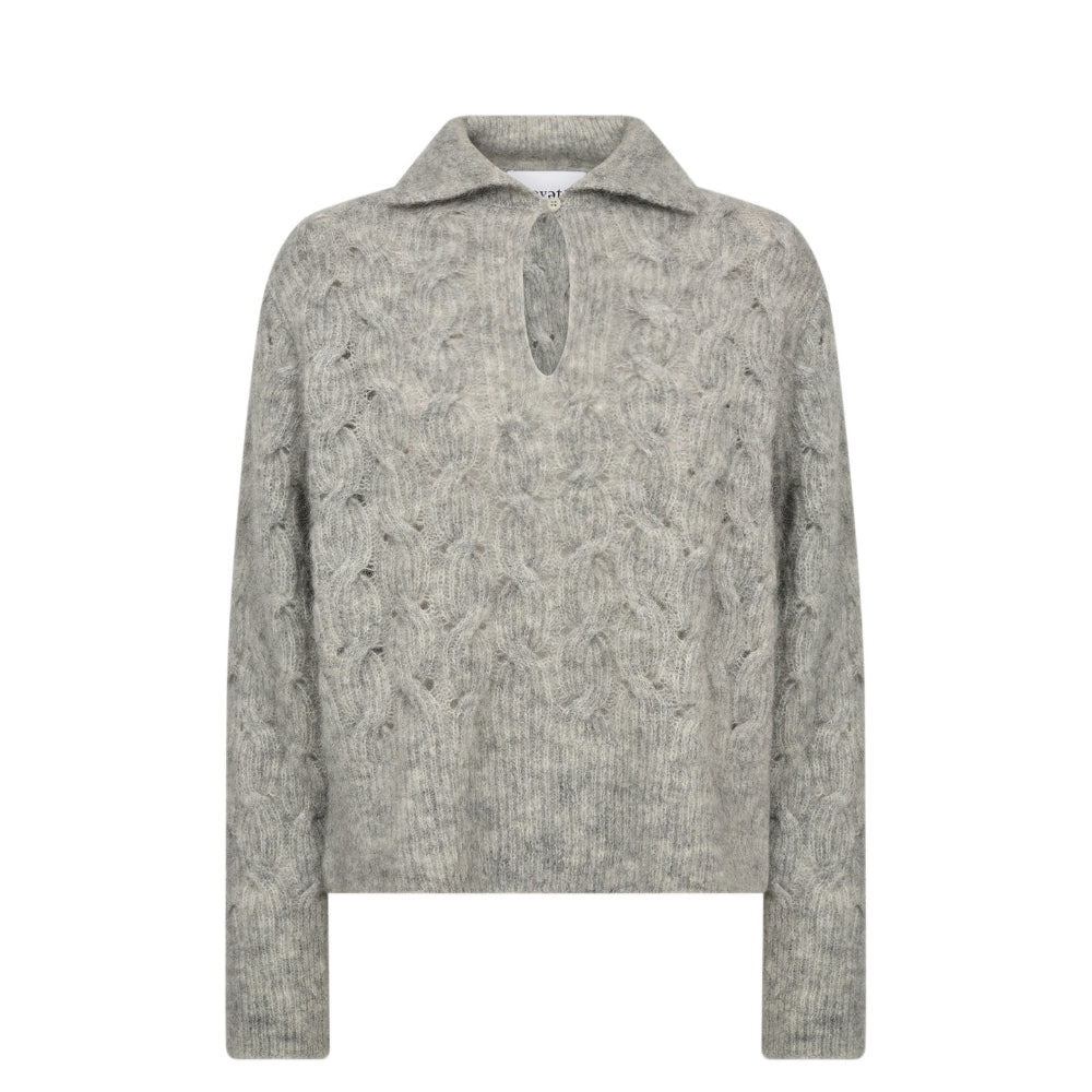 Lavete Room strik polo - LR-Niva 1 - 301413 - L9950 - Light Grey Melange