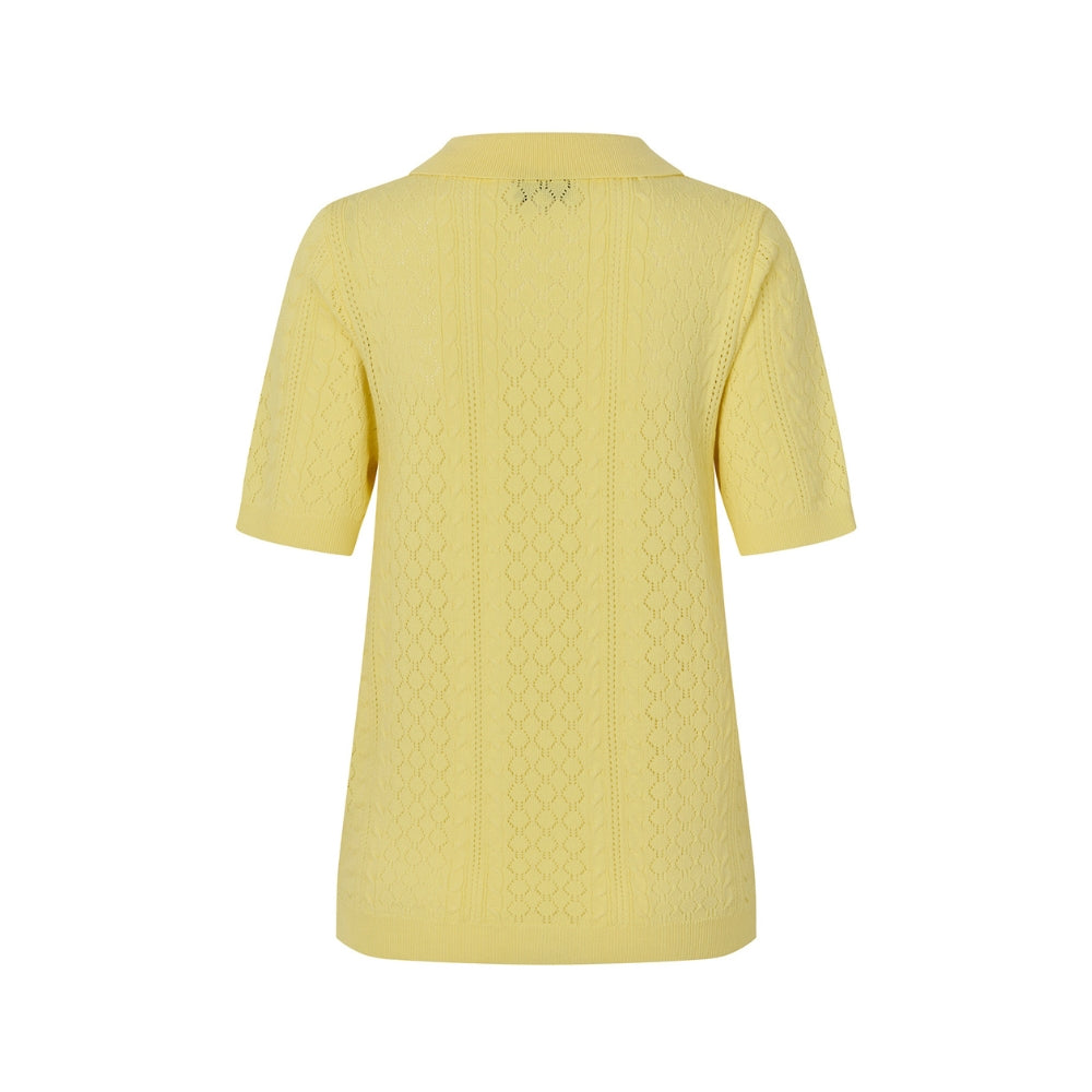 Lollys Laundry strik polo – AlaiaLL (Gul)