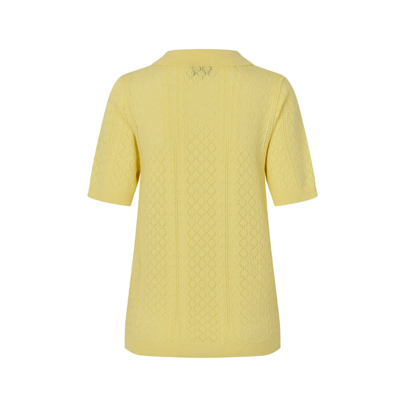 Lollys Laundry strik polo – AlaiaLL (Gul)