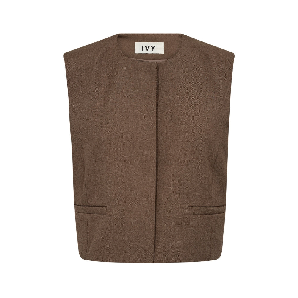 Ivy Copenhagen vest – IVY-Isla (Brun)