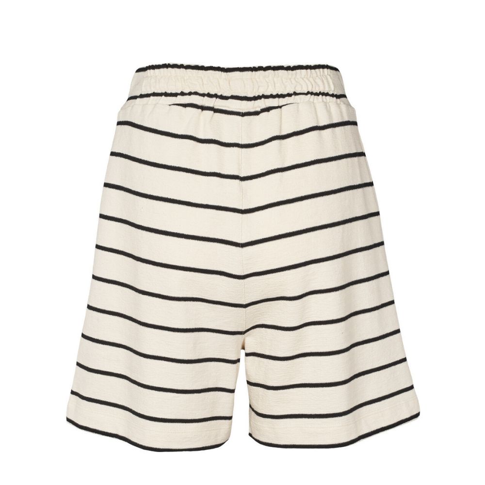 Basic Apparel shorts - Anneli (Råhvid/Sort)