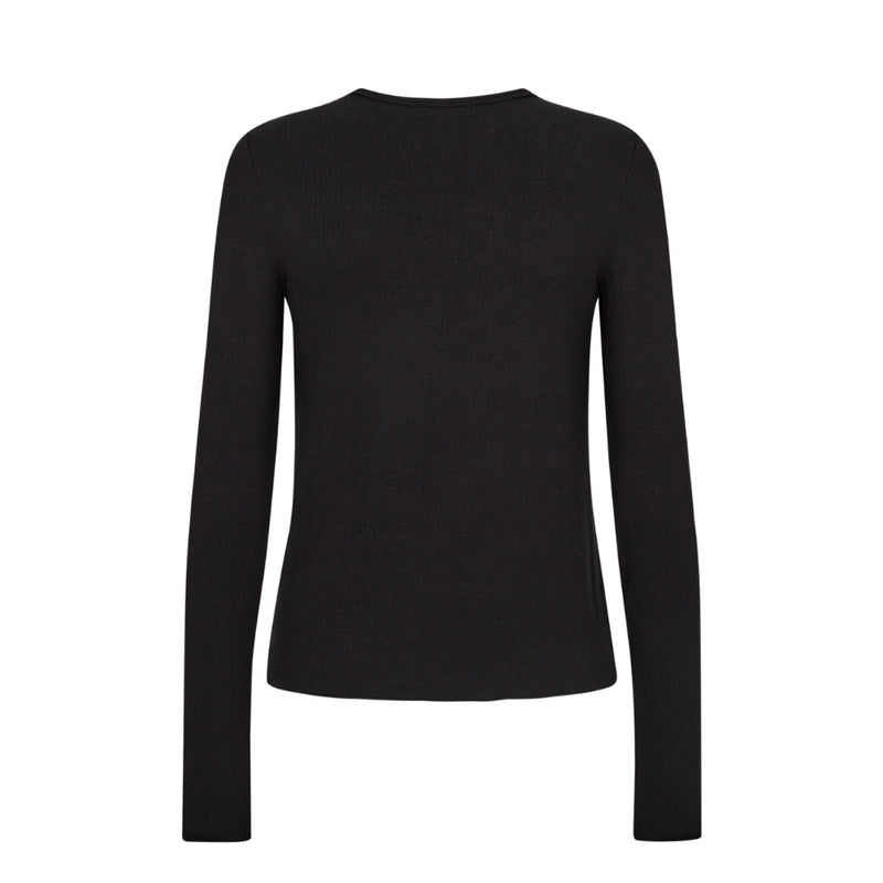 Levete Room bluse basic LR-Ika 4 - 900071 - L999 Black