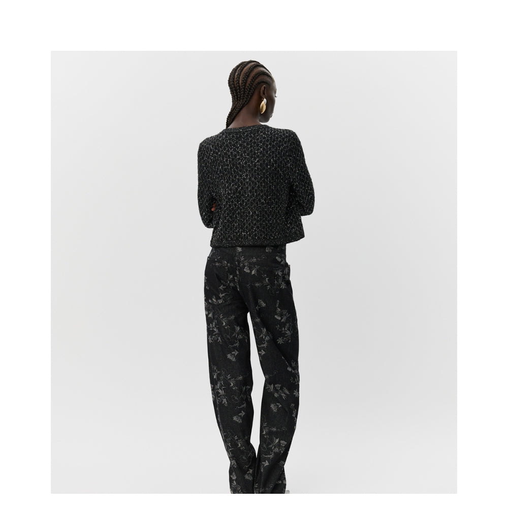 Sofie Schnoor cardigan jakke - CarnetSW Cardigan - S254505 - Black glitter