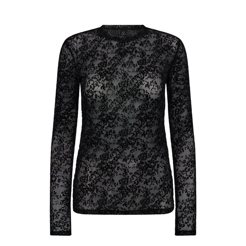 Hype the Detail bluse - Lace Blouse - 3-852-14 - 9 Black