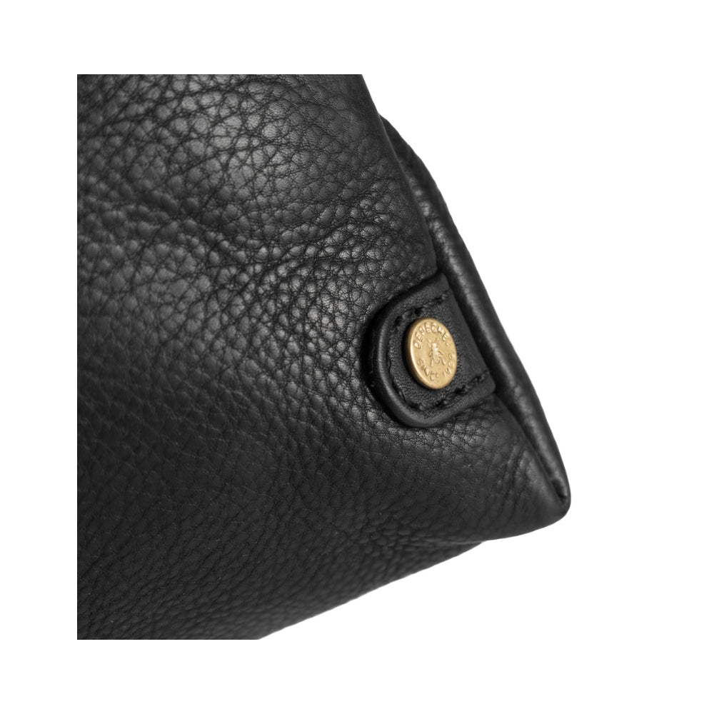 Depeche clutch i skind 15472 (Sort)