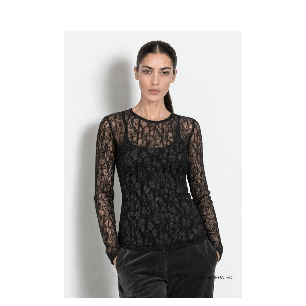Leveté Room bluse – LR-Urina 1 (Sort)