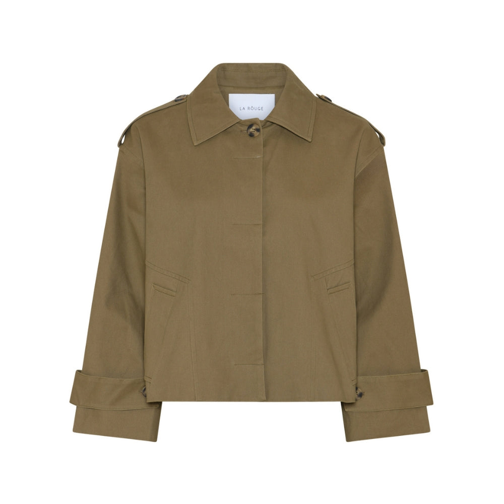 La Rouge jakke - Daniella Trenchcoat Short - LR1978 - Khaki