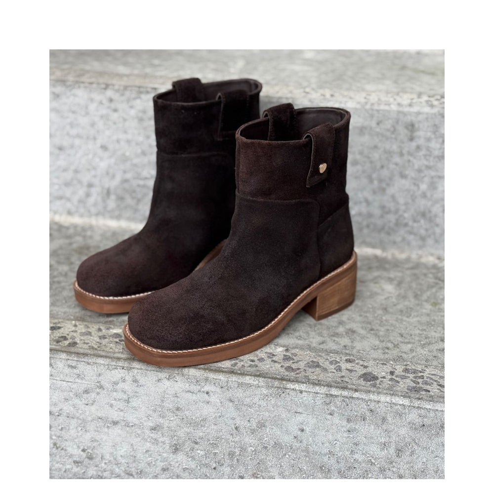 Copenhagen Shoes ruskinds støvler - Power Walk Boot Suede – CS8648 – Dark Brown