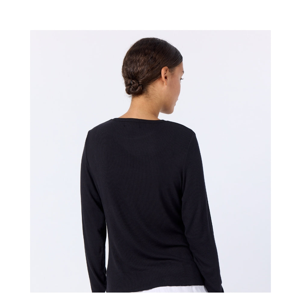 Levete Room bluse basic LR-Ika 4 - 900071 - L999 Black