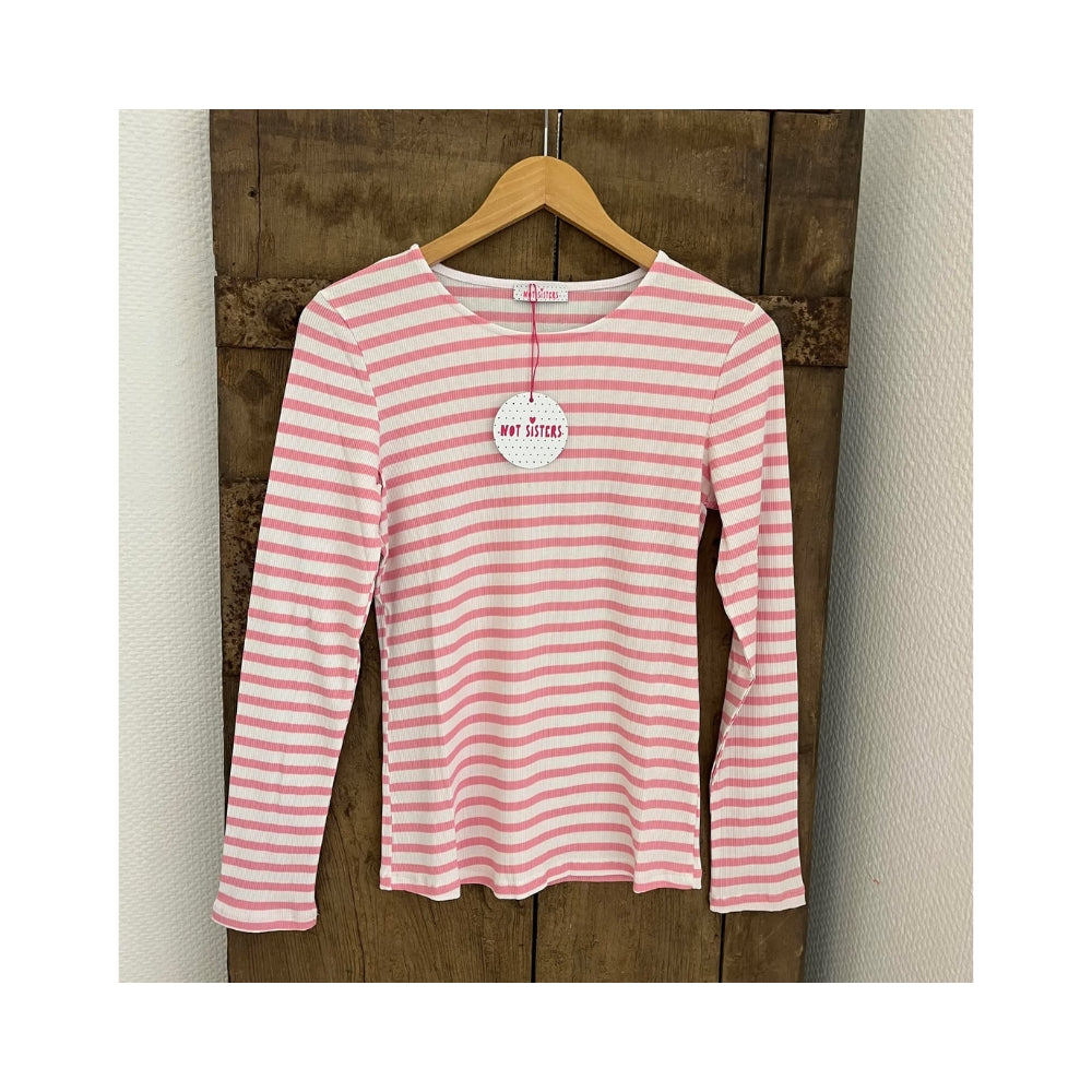Not Sisters bluse –Everyday (Hvid/Pink)