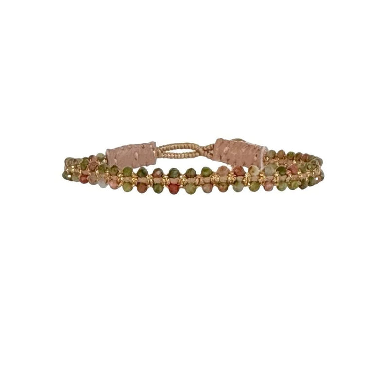 Ibu Jewels armbånd - AA12 Cap Pure (Unakite)